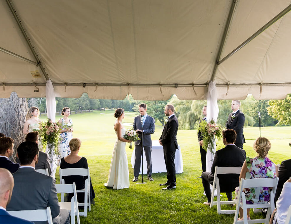 outdoor wedding ceremony