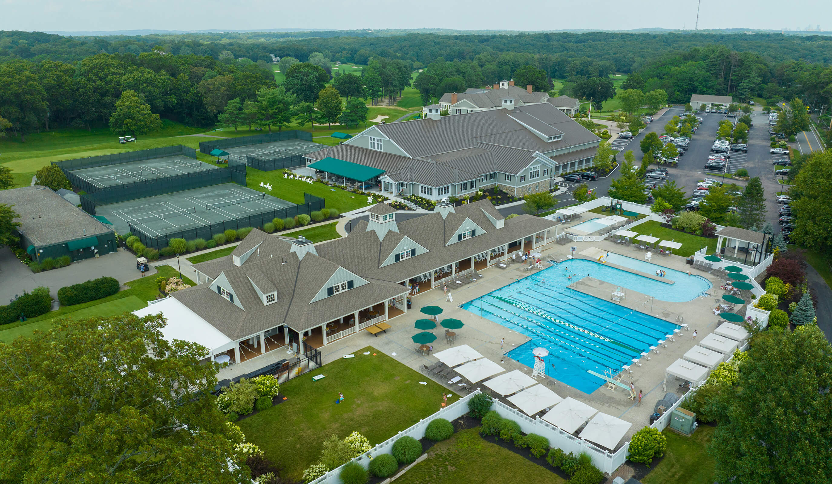 pool and courts